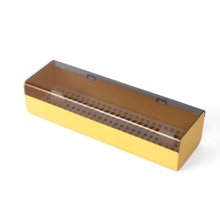 Household Kitchen Plastic Dust-Proof Drain Separator Chopstick Holder Storage Box(Yellow)