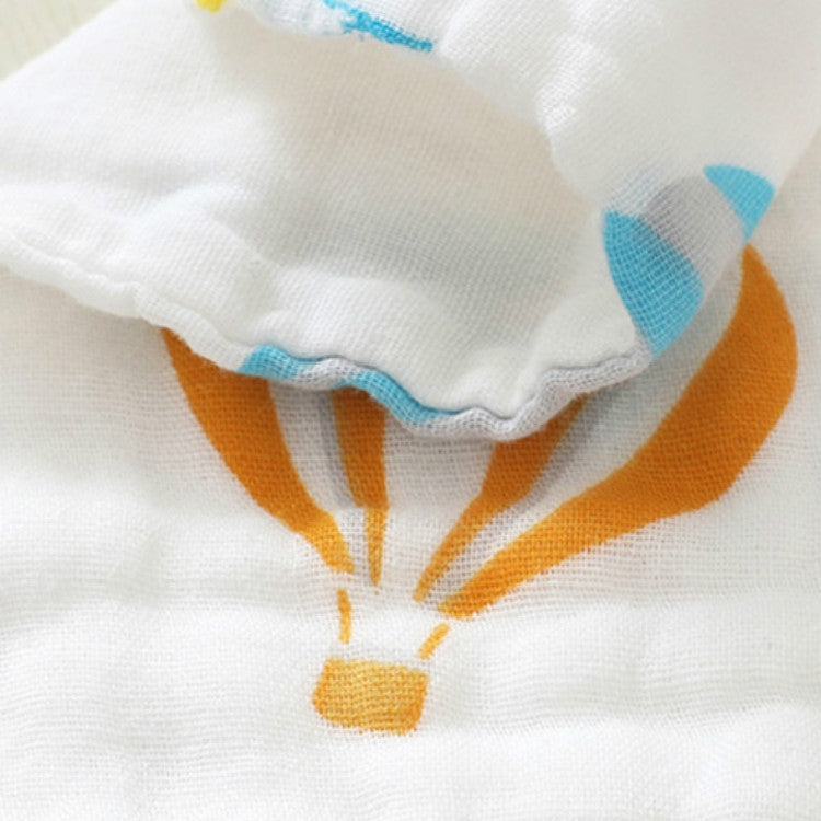 5 PCS Six-Layer Gauze Cotton Baby Square Handkerchief Saliva Towel Styles Random Delivery, Size:25x25cm