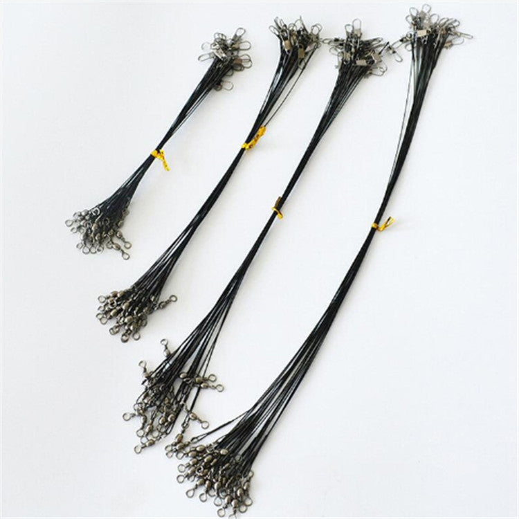 20 PCS Luya Front Wire With Pin Wire Anti-bite Wire, Size:15CM(Green)