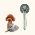 Pet Self-Cleaning Comb Cat Comb Dog Needle Comb Cat Hair Removal Comb Floating Brush(Fresh Mint)