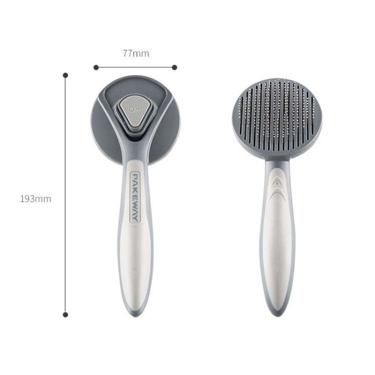 Pet Self-Cleaning Comb Cat Comb Dog Needle Comb Cat Hair Removal Comb Floating Brush( Cherry Blossom Color)