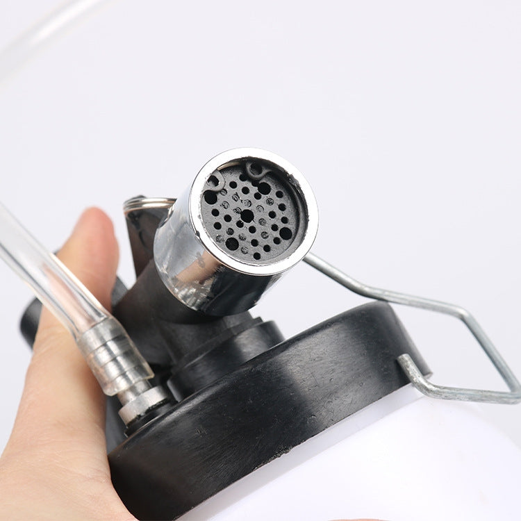 Pneumatic Brake Fluid Changer Automobile Brake Fluid Replacement Joint Filler Emptying Tool Brake Fluid Change Tool, Style:Double Pot