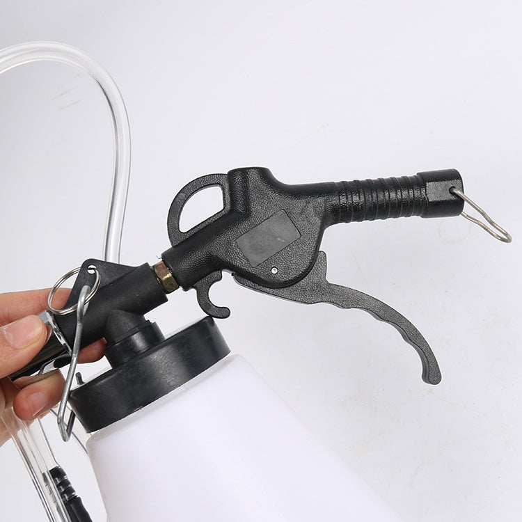 Pneumatic Brake Fluid Changer Automobile Brake Fluid Replacement Joint Filler Emptying Tool Brake Fluid Change Tool, Style:Double Pot