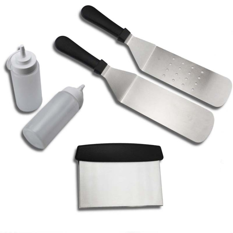 5 PCS/Set Outdoor Stainless Steel Barbecue Tool Set Tomato Sauce Bottle BBQ Grill Set