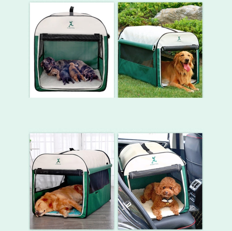 Hoopet Pet Tent Composite Cloth Four Seasons General Indoor & Outdoor Pet Nest, Specification:M( Green)
