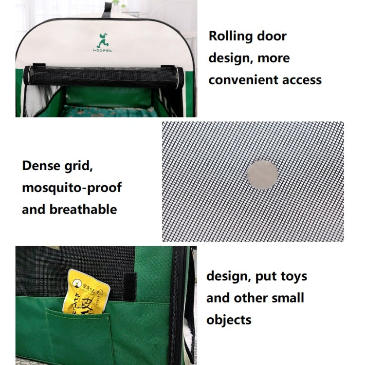 Hoopet Pet Tent Composite Cloth Four Seasons General Indoor & Outdoor Pet Nest, Specification:L( Green)