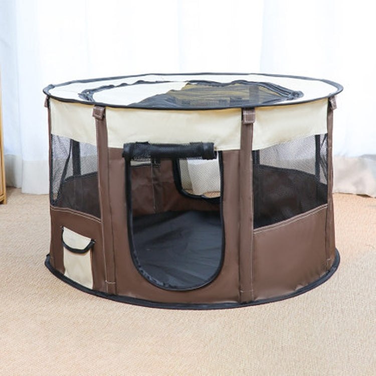 Pet Tent Dog Breeding Chamber Cat Delivery Room, Specification: Extra Large 55x110cm(Brown)