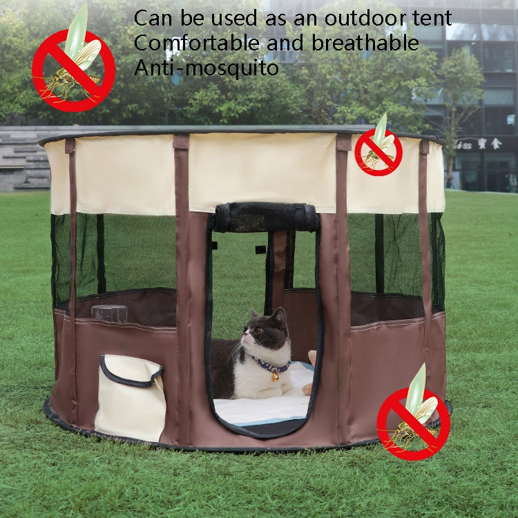 Pet Tent Dog Breeding Chamber Cat Delivery Room, Specification: Extra Large 55x110cm(Brown)