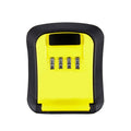 Wall-Mounted Key Code Box Construction Site Home Decoration Four-Digit Code Lock Key Box(Yellow)