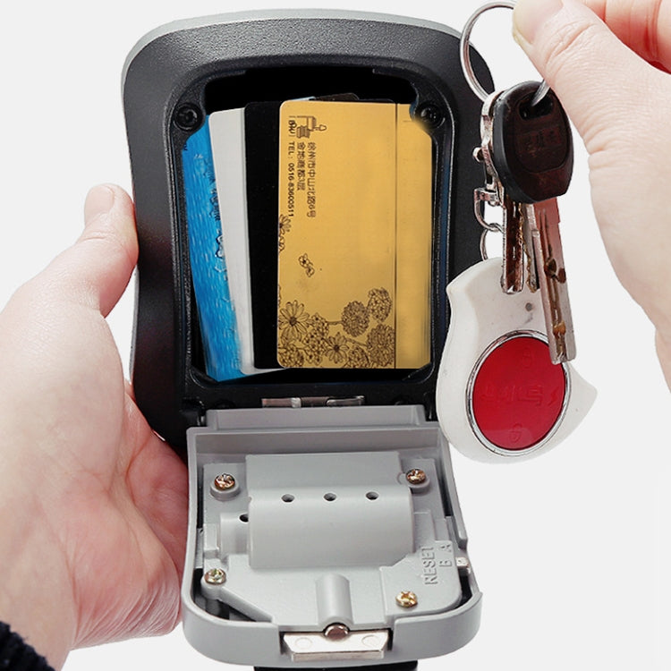 Wall-Mounted Key Code Box Construction Site Home Decoration Four-Digit Code Lock Key Box(Green)