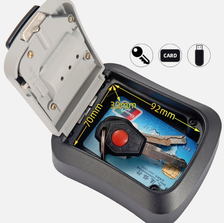 Wall-Mounted Key Code Box Construction Site Home Decoration Four-Digit Code Lock Key Box(Green)
