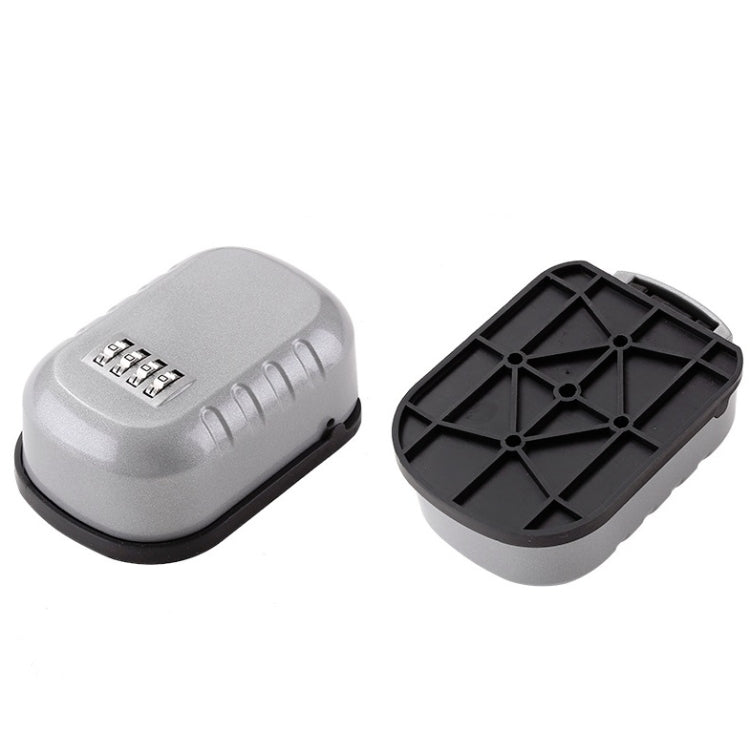 KS020 Password Lock Key Box Wall-Mounted Construction Site Decoration Key Password Lock(Gray)