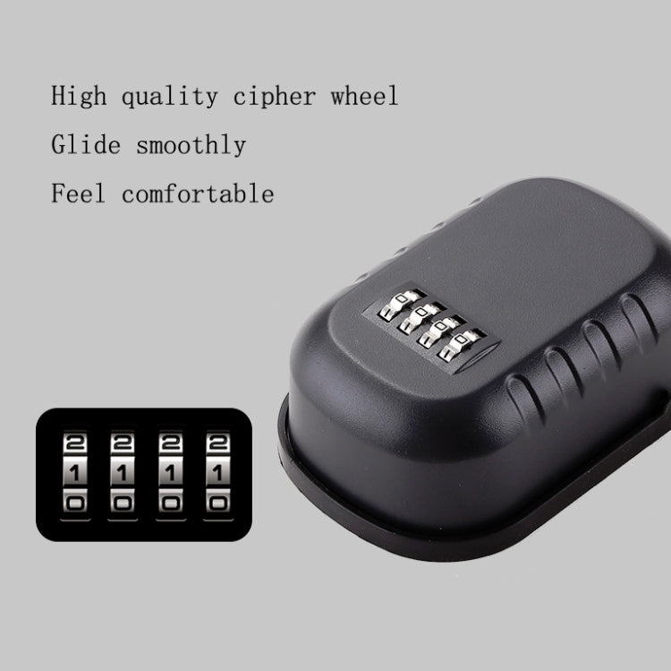KS020 Password Lock Key Box Wall-Mounted Construction Site Decoration Key Password Lock(Gray)