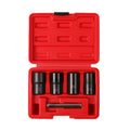 5 In 1 Non-Slip Sleeve Set Chrome-Molybdenum Steel Nut Disassembly Tool Sliding Tooth Nut Remover