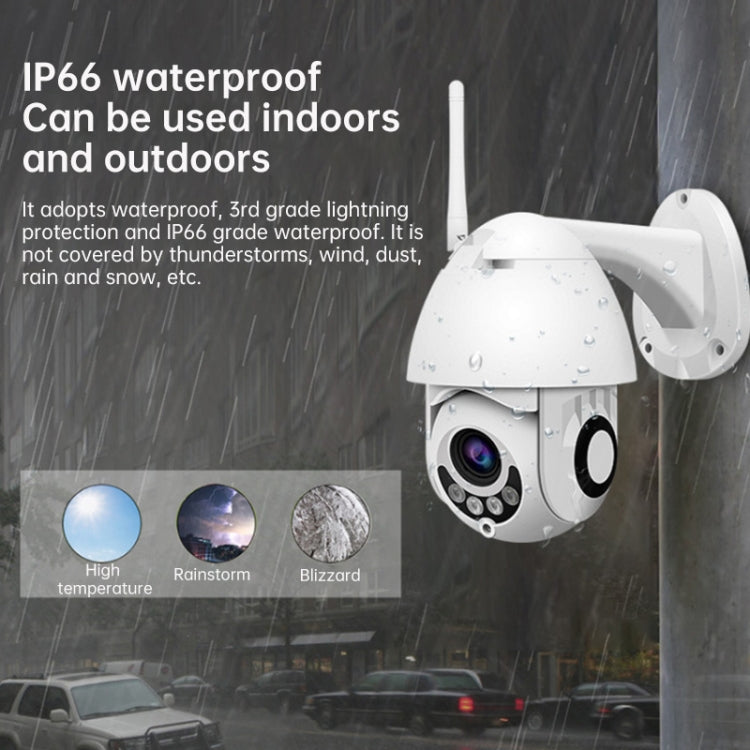 OU-A1IN PTZ Control 355 Degree Rotation Infrared WiFi Smart Dome Camera, Two-Way Voice Intercom Monitor(AU Plug)