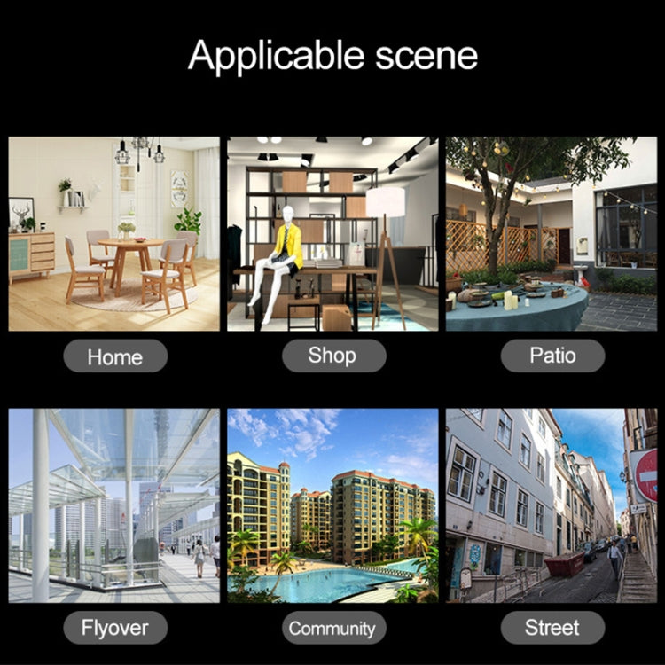 OU-A1IN PTZ Control 355 Degree Rotation Infrared WiFi Smart Dome Camera, Two-Way Voice Intercom Monitor(AU Plug)