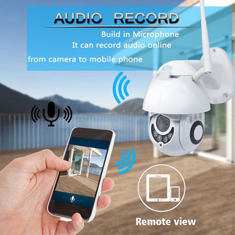 OU-A1IN PTZ Control 355 Degree Rotation Infrared WiFi Smart Dome Camera, Two-Way Voice Intercom Monitor(AU Plug)