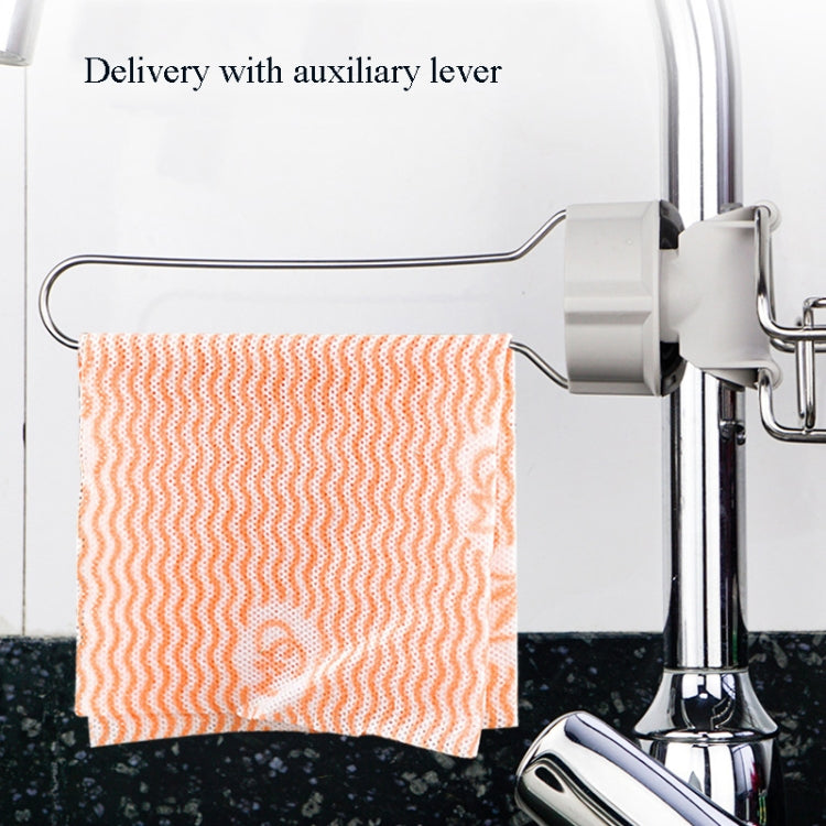 Faucet Rack Stainless Steel Perforated Free Kitchen Sink Storage Rack Rag Sponge Drain Rack, Style:Type B