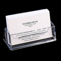 Acrylic Transparent Name Card Holder Desktop Showcase(White)