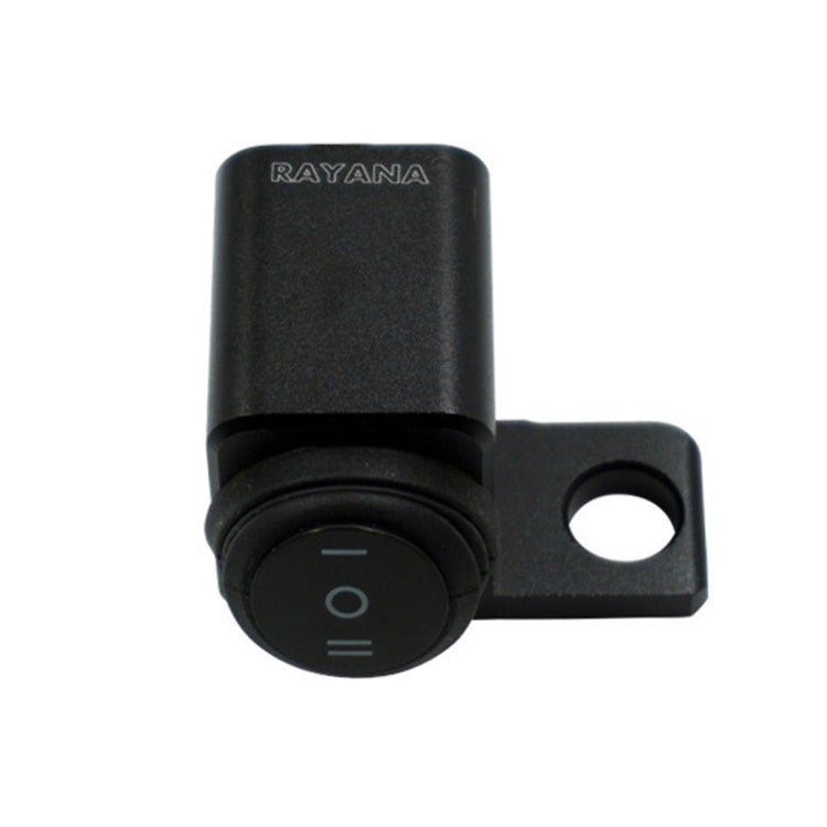 RAYANA Motorcycle Off-Road Vehicle Modification Parts Aluminum Alloy Mirror Seat Switch Headlight Spotlight Double Flash Steering Switch(Waterproof One in Two Out (Hole on the Right))(Waterproof One in Two Out (Hole on the Right))