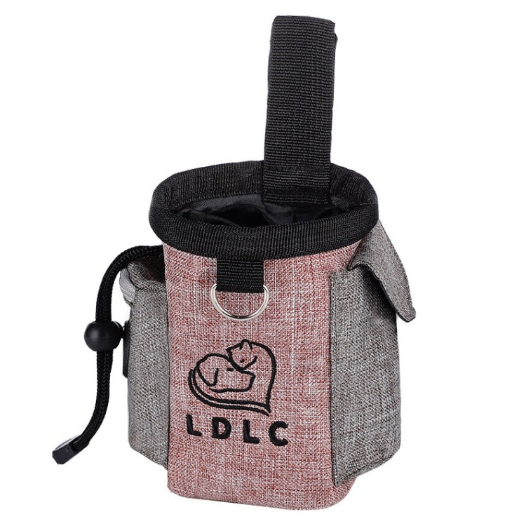 Pet Training Waist Bag Outdoor Multifunctional Snack Bag Pet Supplies(Light Pink)