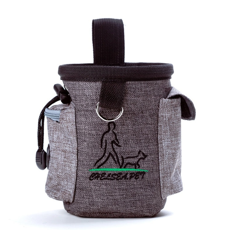 Pet Training Waist Bag Outdoor Multifunctional Snack Bag Pet Supplies(Grey)