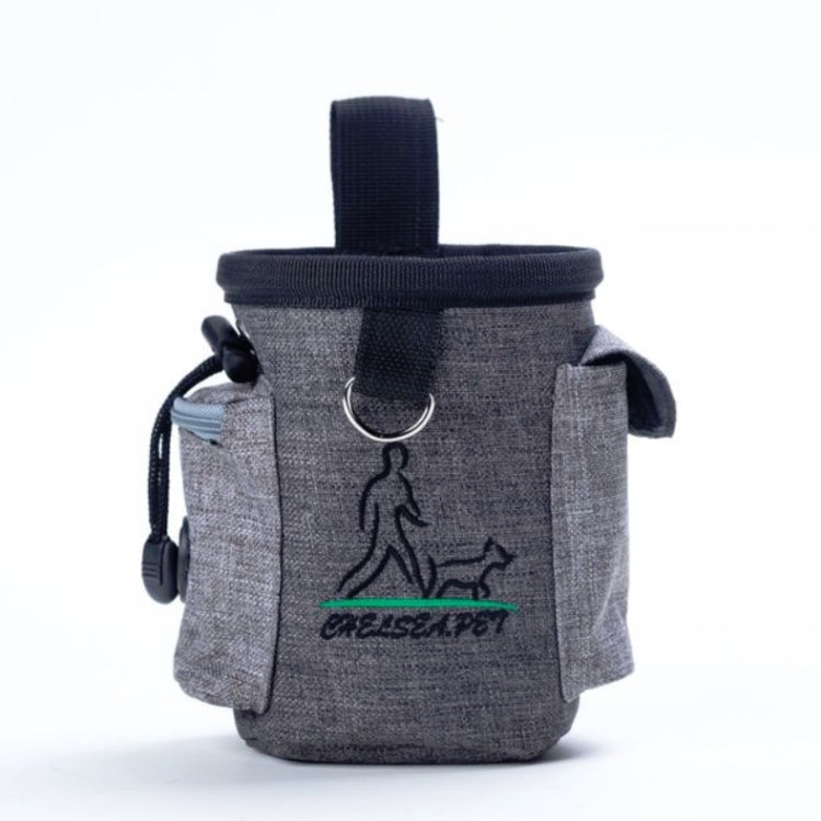 Pet Training Waist Bag Outdoor Multifunctional Snack Bag Pet Supplies(Light Grey)