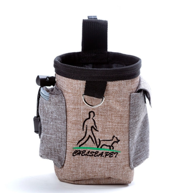 Pet Training Waist Bag Outdoor Multifunctional Snack Bag Pet Supplies(Ginger)