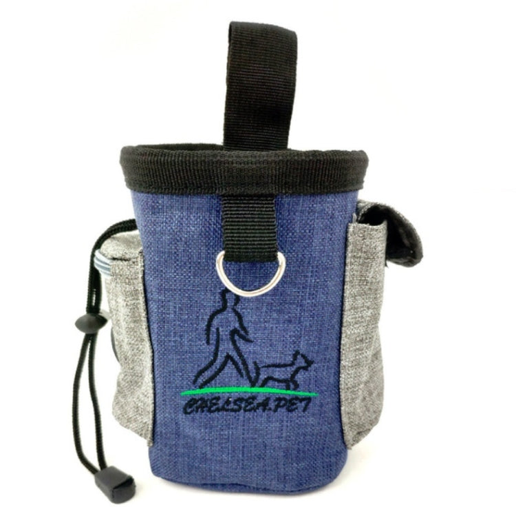 Pet Training Waist Bag Outdoor Multifunctional Snack Bag Pet Supplies(Denim Blue)