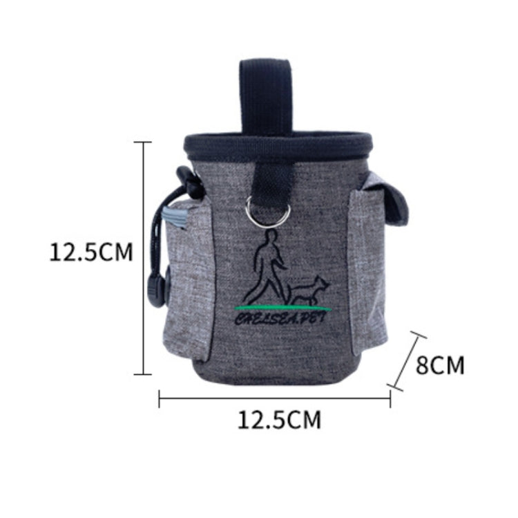 Pet Training Waist Bag Outdoor Multifunctional Snack Bag Pet Supplies(Denim Blue)