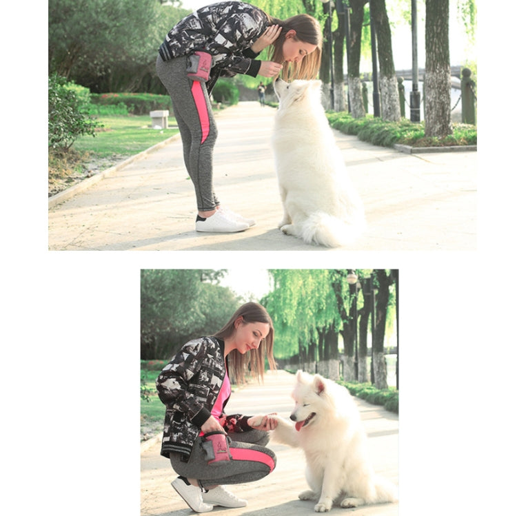 Pet Training Waist Bag Outdoor Multifunctional Snack Bag Pet Supplies(Ginger)