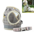 Reflective & Breathable Vest Traction Rope Pet Chest Leash, Size:XS(Khaki)