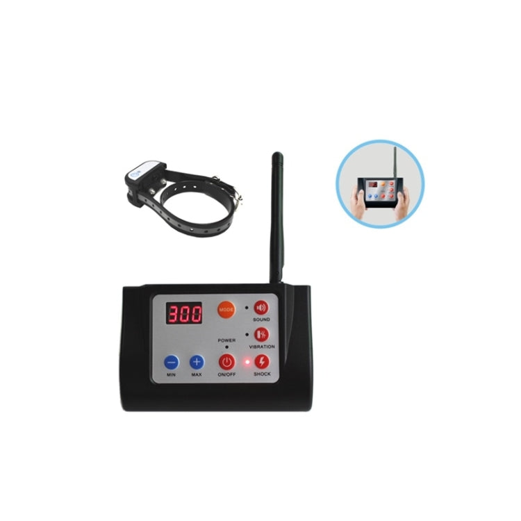 2 In 1 Smart Wireless Waterproof Fence Remote Dog Trainer with Collar, Style:420G(US Plug)