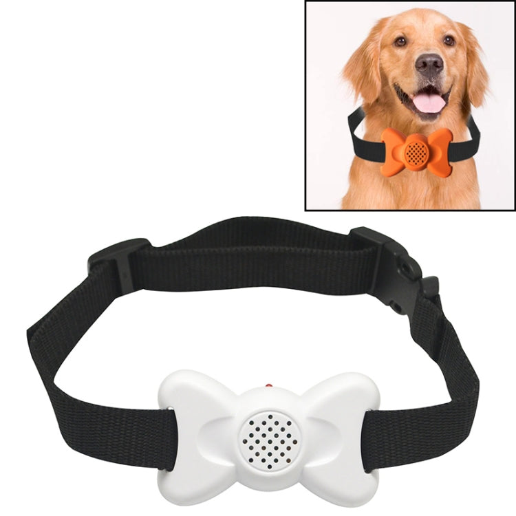 Automatic Voice Control Bark Arrester Collar Pet Supplies Trainer(White)