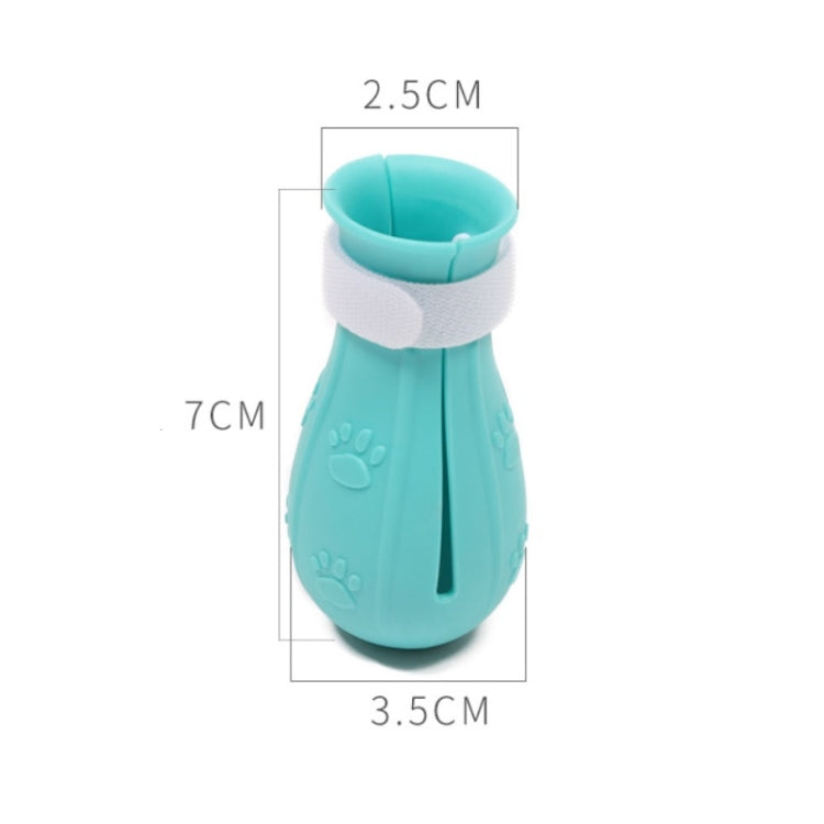 4pcs/pack Cat Bathing Scratch-Proof Foot Cover(Light Green)
