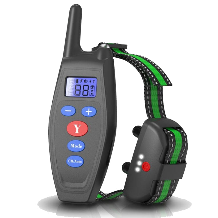 Dog Training Device Remote Control Bark Control Charging Waterproof Pet Training Collar with Electric Shock Vibration(Black)
