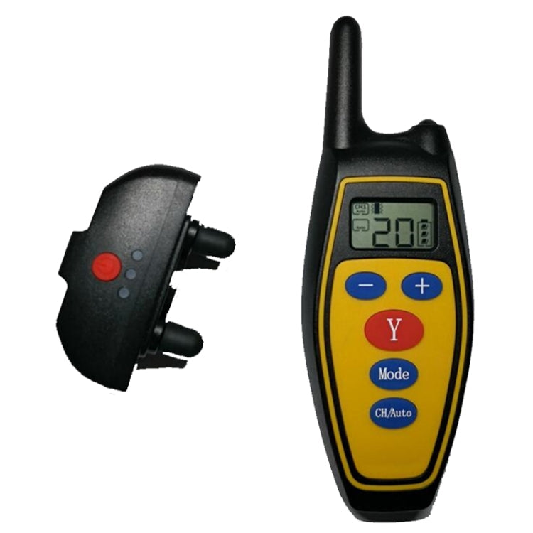 Dog Training Device Remote Control Bark Control Charging Waterproof Pet Training Collar with Electric Shock Vibration(Black)