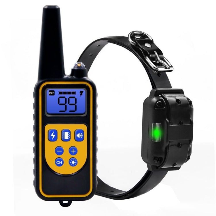 Bark Stopper Dog Training Device Dog Collar with Electric Shock Vibration Warning(UK Plug)