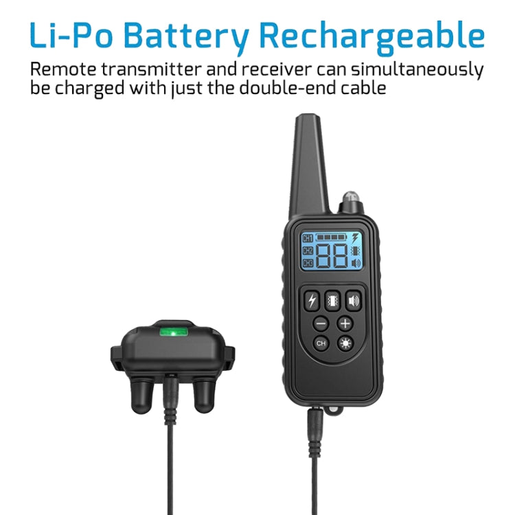 Bark Stopper Pet Supplies Collar Remote Control Collar Dog Training Device, Style:880-2