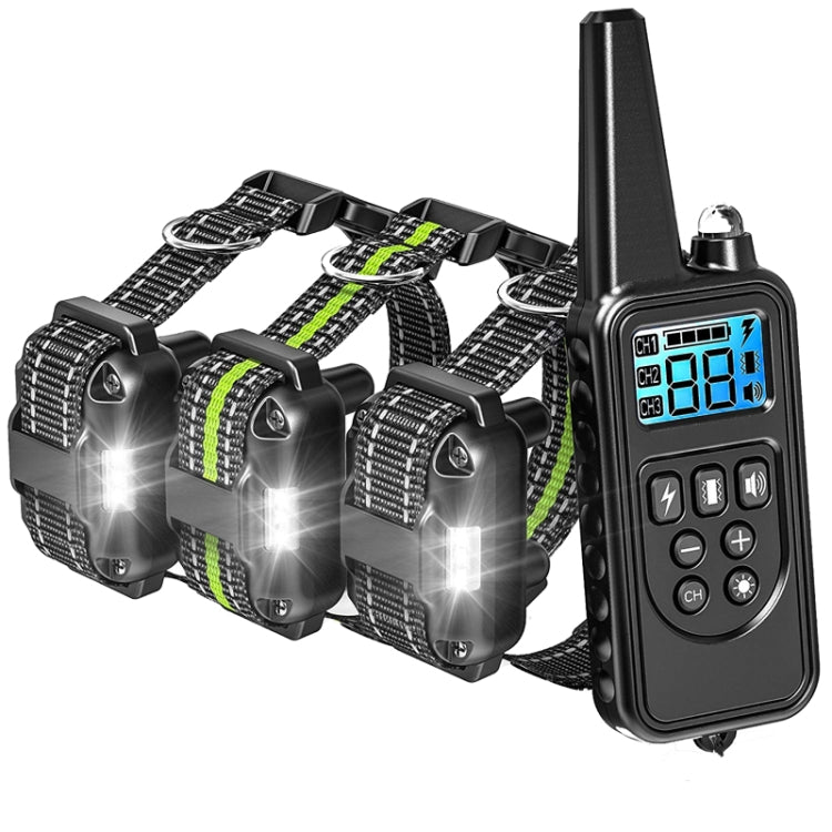 Bark Stopper Pet Supplies Collar Remote Control Collar Dog Training Device, Style:880-3