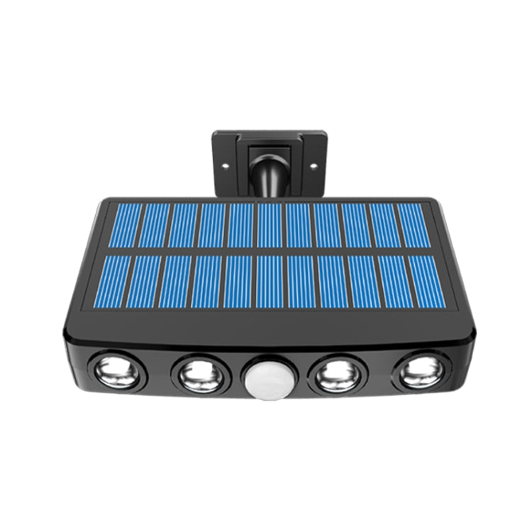 Without Ground Plug Wiring Free Infrared Sensor Waterproof Solar Lighting Wall Light, Color Temperature:Warm Light