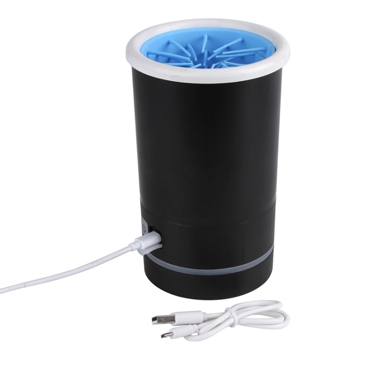 Pets Automatic Foot-Washing Cup Cats Dogs Extremities Cleaning Artifact, Size:M 10-14cm(Black)
