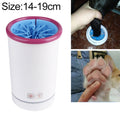 Pets Automatic Foot-Washing Cup Cats Dogs Extremities Cleaning Artifact, Size:L 14-19cm(Pink White)