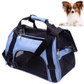 Portable Pet Backpack Dog Go Out Messenger Folding Bag Pet Supplies, Specification: Medium(Blue)