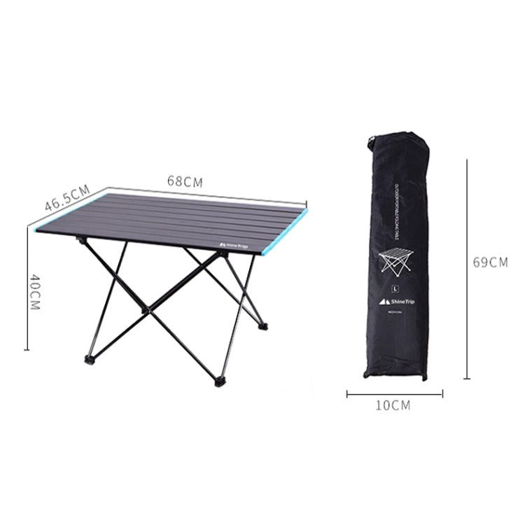 Outdoor Aluminum Alloy Folding Table Camping Picnic Portable Folding Table Barbecue Table Stall Small Dining Table, Size:Large