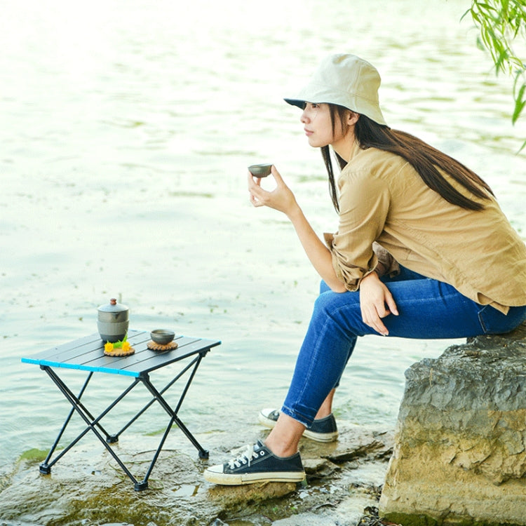 Outdoor Aluminum Alloy Folding Table Camping Picnic Portable Folding Table Barbecue Table Stall Small Dining Table, Size:Large
