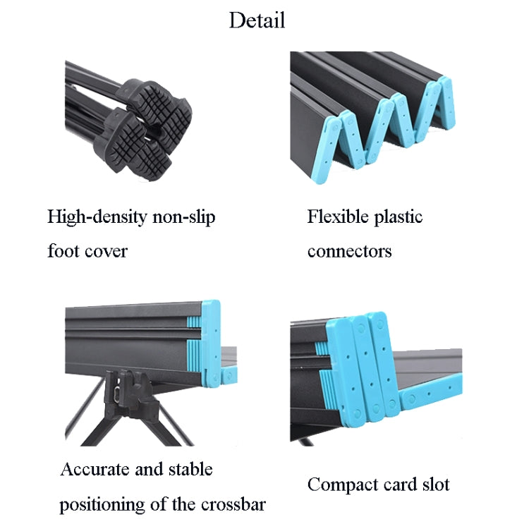 Outdoor Aluminum Alloy Folding Table Camping Picnic Portable Folding Table Barbecue Table Stall Small Dining Table, Size:Large