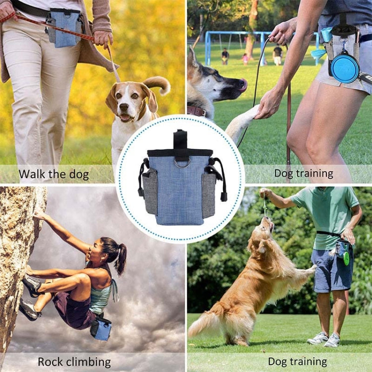 Dog Training Bag Outing Food Snacks Garbage Bag Dog Outing Training Waist Bag Pet Training Bag, Specification:Waist Bag+Folding Bowl