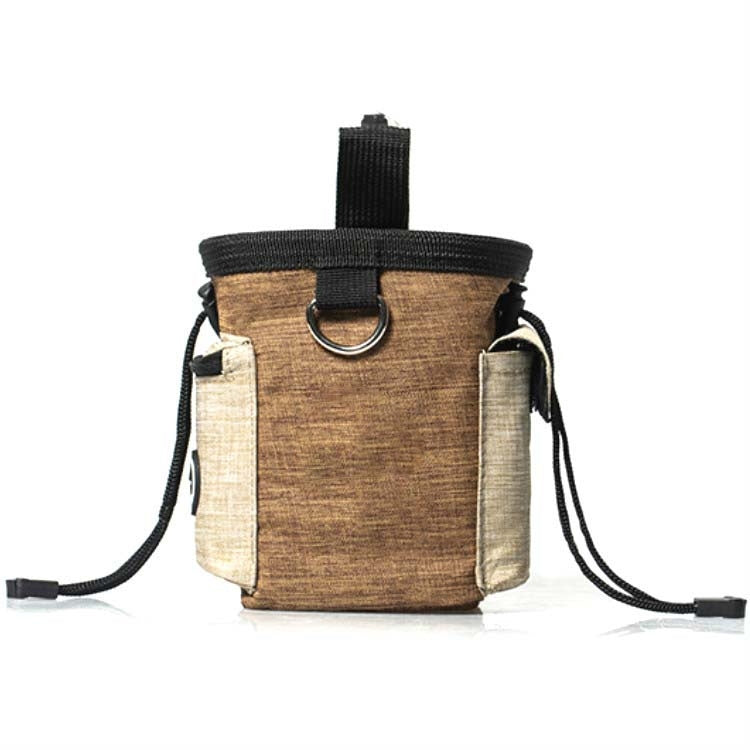 Outdoor Pet Training Bag Dog Training Pockets Pet Snack Storage Bag Pockets, Specification: Brown Waist Bag