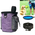 Pet Training Waist Bag With Belt Portable Outing Training Pet Snack Bag, Specification: Waist Bag+Folding Bowl